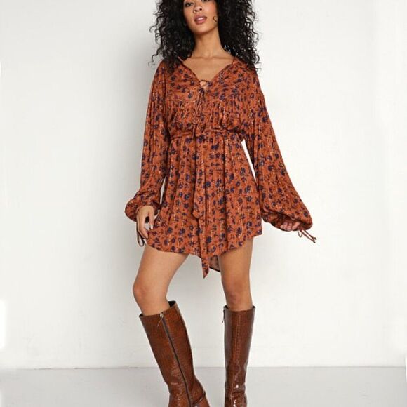 Jen's Pirate Booty Wildflower Verona Mini Dress Size Large NWOT - Picture 1 of 9